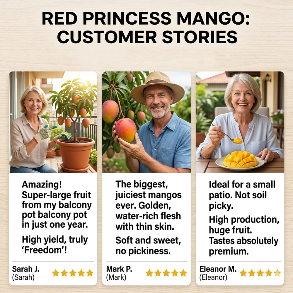 🥭The Guifei mango bears fruit annually, is a dwarf variety suitable for potted cultivation, and is ideal for home, balcony, and garden planting. It fruits quickly, yields high output, and is suitable for various climates.