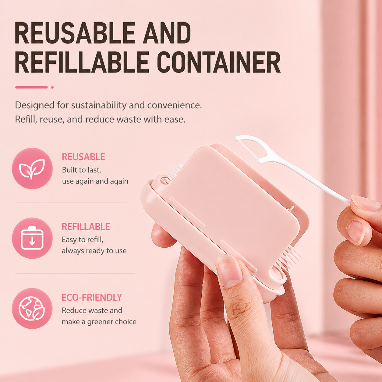 🛫One-Press Pop-Up Floss Pick Case