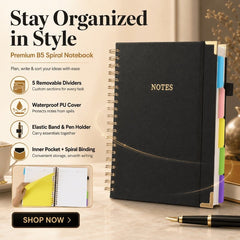 Premium Leather Spiral Notebook