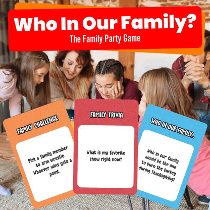 Who Our Family? – Hilarious Trivia, “Most Likely To” & Head-to-Head Party Card Game for All Ages