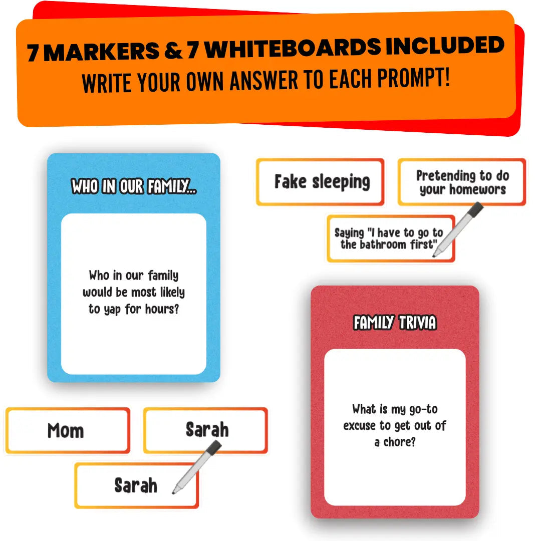 Who Our Family? – Hilarious Trivia, “Most Likely To” & Head-to-Head Party Card Game for All Ages