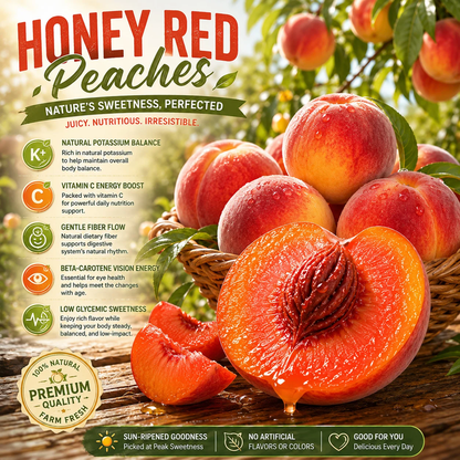 🍑🍑 Dwarf Peach Tree — Rare Red-Fleshed Variety — Ideal for Container Planting — Bears Fruit Within One Year — Can Be Planted Year-Round