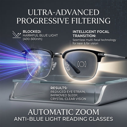 👓Best Selling 50% Off🔥Automatic zoom anti-blue light presbyopia glasses