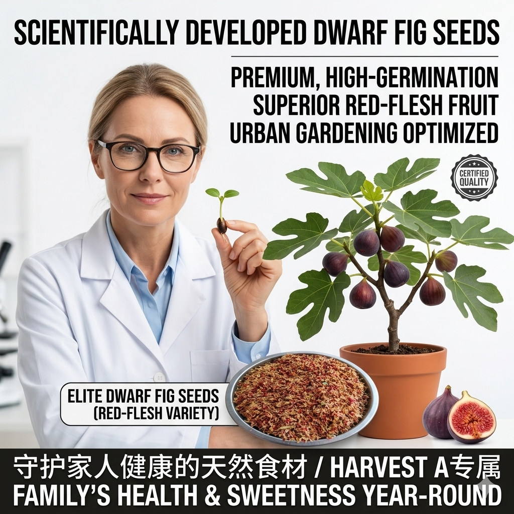 🌳 Bears fruit within a year! This high-yielding, dwarf fig variety can be planted year-round. Featuring sweet, fresh, and crisp flesh, it is ideal for cultivation in pots, on balconies, or on farms, and is suitable for a wide range of climates.