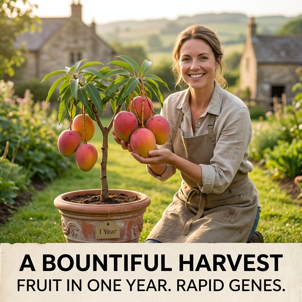 🥭The Guifei mango bears fruit annually, is a dwarf variety suitable for potted cultivation, and is ideal for home, balcony, and garden planting. It fruits quickly, yields high output, and is suitable for various climates.