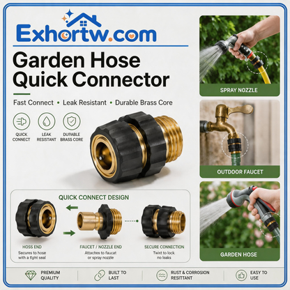 🔥2026 Hot Sale 65K+✨ Hourleey Garden Hose Quick Connector