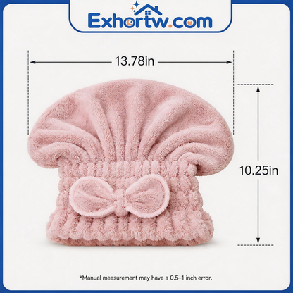 💦Exhortw™ 3-Piece Microfiber Hair Towel Caps